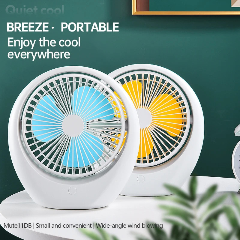 Cool Mini Portable Desk Fan Usb Rechargeable