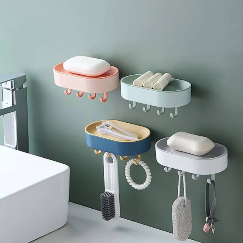 Multifunctional Punch-Free Bathroom Soap Storage Box