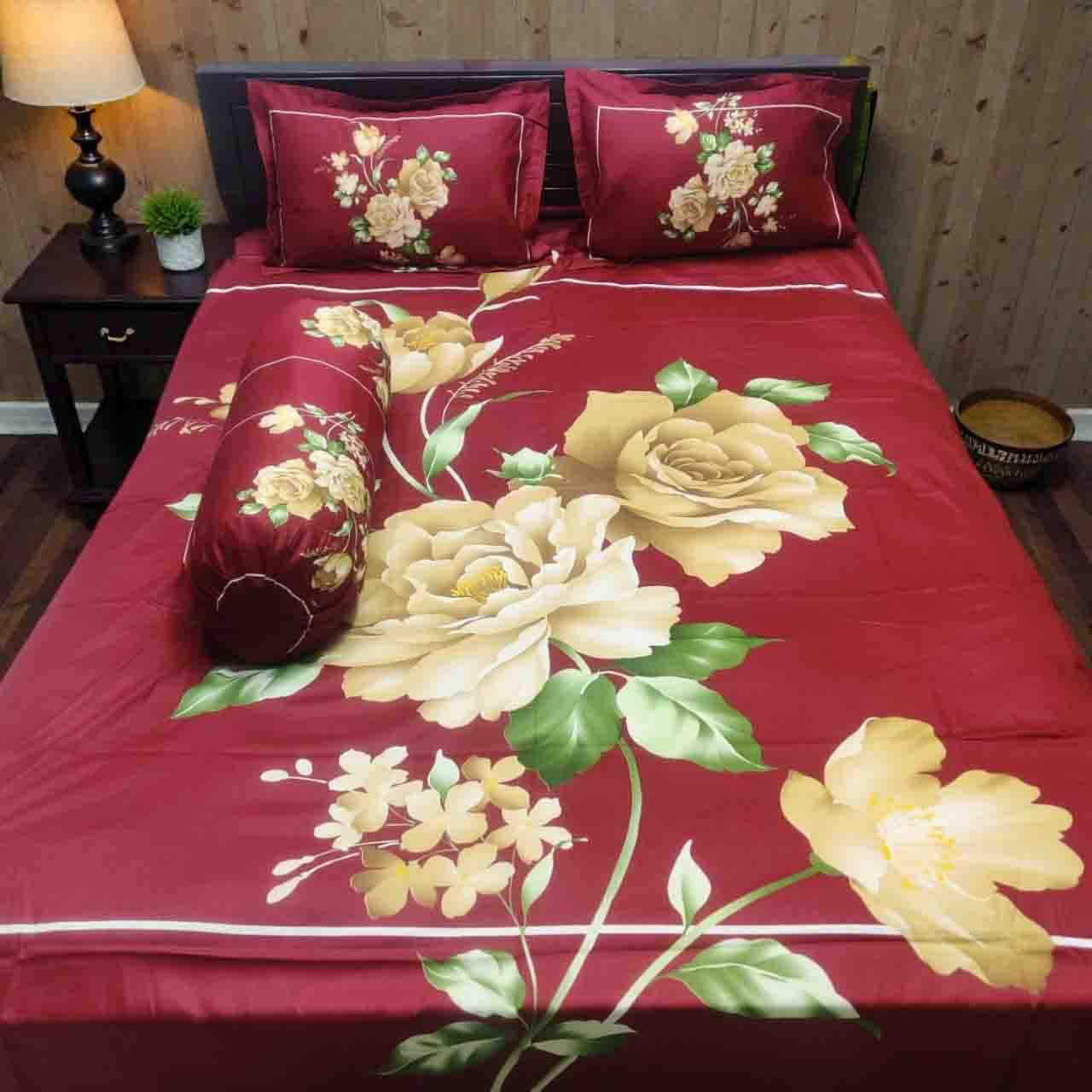 প্যানেল কটনের চাদর (কোল কভার সহ)