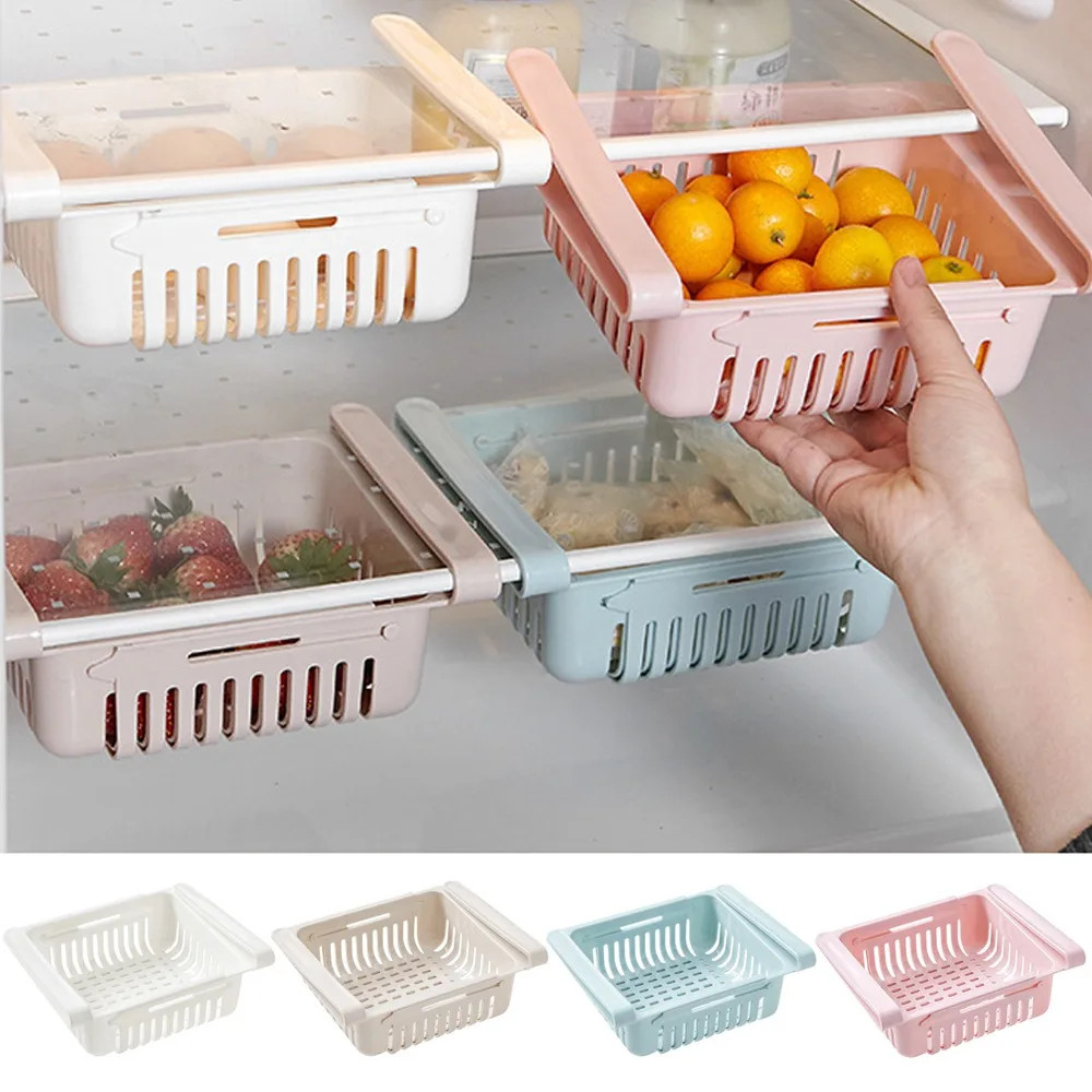 Refrigerator Egg Fruit Storage Box Drawer Baskets Fridge Organizer Shelf-0923