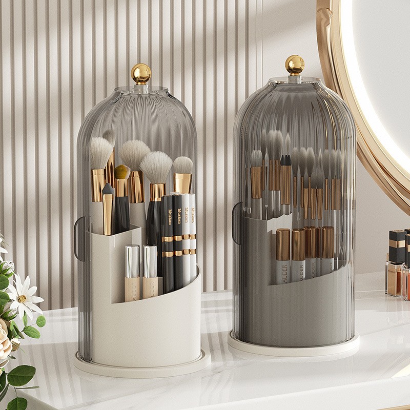 360° Rotating Luxury Makeup Brushes Holder