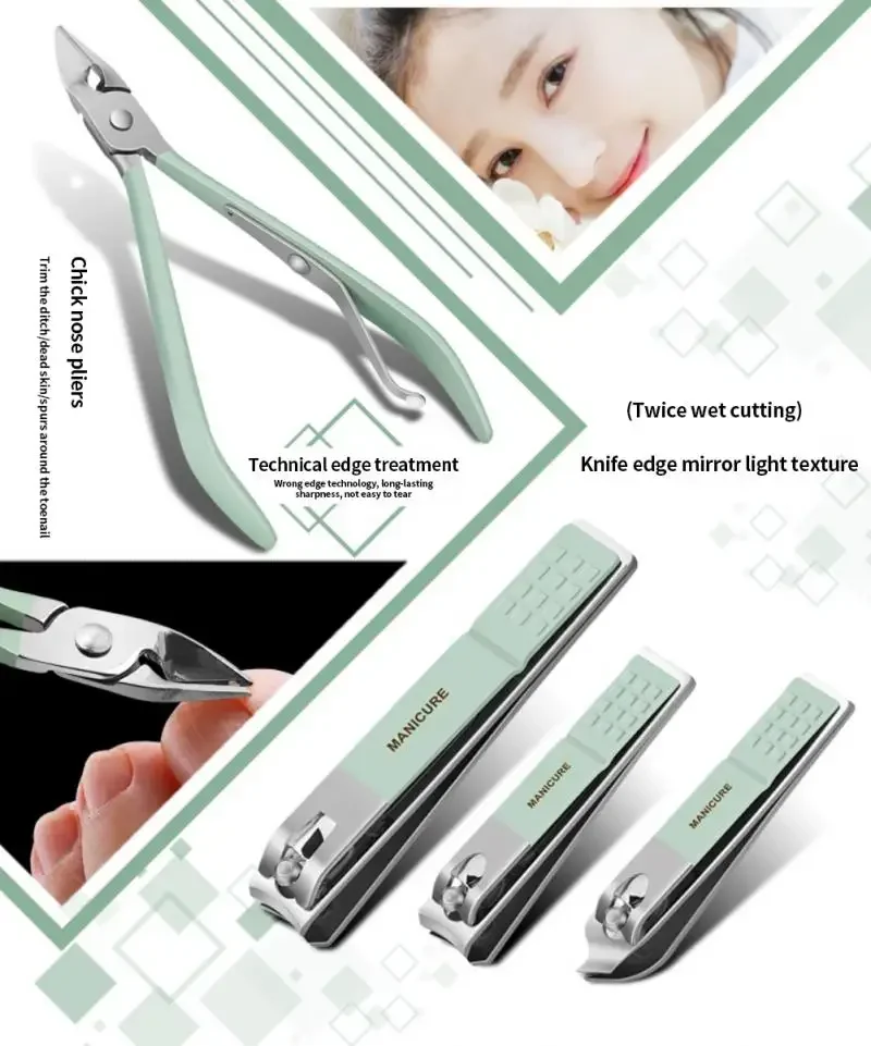 16Pcs Nail Clipper Set Nail Cutter