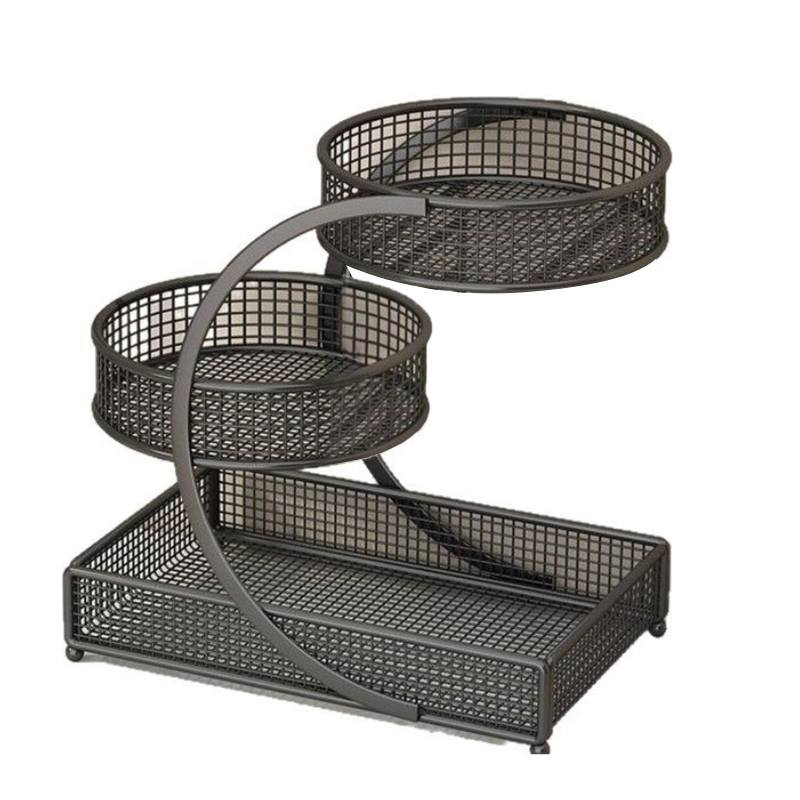Multi Layer Shelf Cosmetics Storage Rack Desktop Organizer Kitchen Vegetable And Fruit Tool Dormitory Dress Desktop Storage Rack