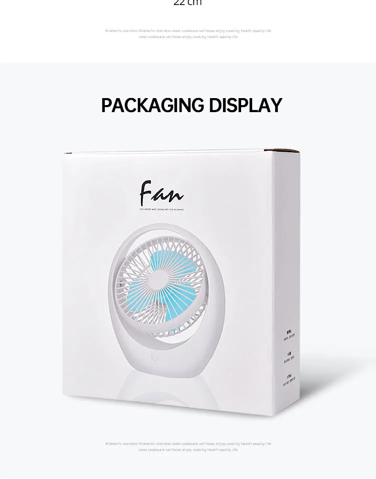 Quiet Cool Mini Portable Desk Fan Usb Rechargeable Home Camping Car Adjustable Portable Fans_000026